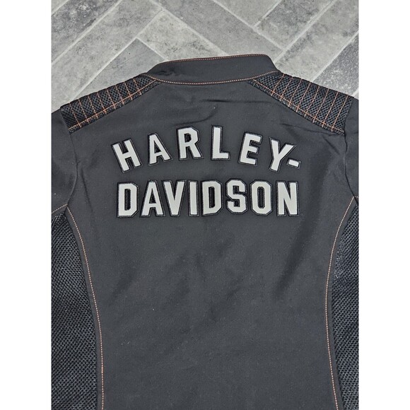 New Harley-Davidson Forever Harley Mesh Jacket Women's Sz LARGE Black 98402-23VW - Picture 8 of 12